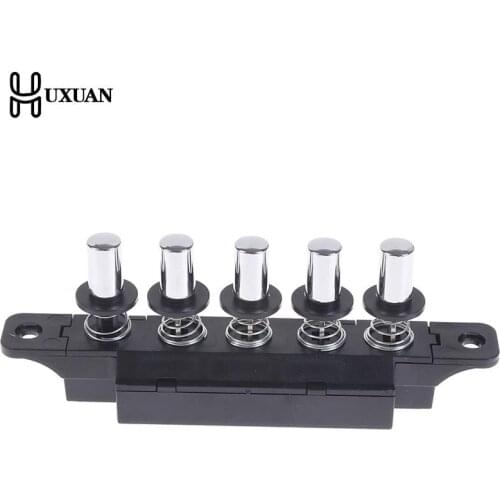 1pcs Five-position Plug-in Button Switch For Range Hood Five-position Silver Switch For Kitchen Hood