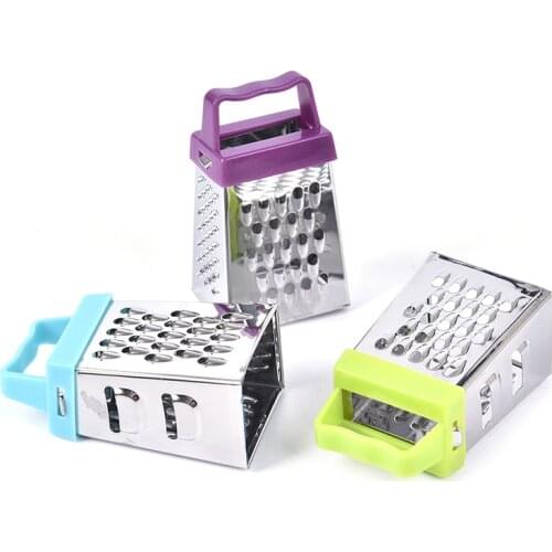 1PCS Stainless Steel 4 Sided Blades Cheese Vegetables Grater Carrot Cucumber Slicer Cutter Box Container Kitchenware