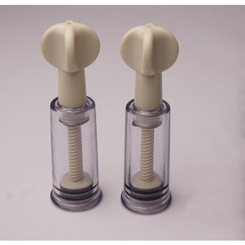 2PCS Twist Up Nipple Suckers Pump Breast Masturbator Enlarger ,BDSM Stimulation Clitoris Suction Vacuum, Sex Toys For Couples
