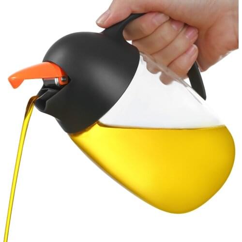 620mL Leak Proof Oil Bottle Oil Container Safey Exquisitely Leak Proof Unbreakable Oil Olive Dispenser Vinegar Pourer Bottle