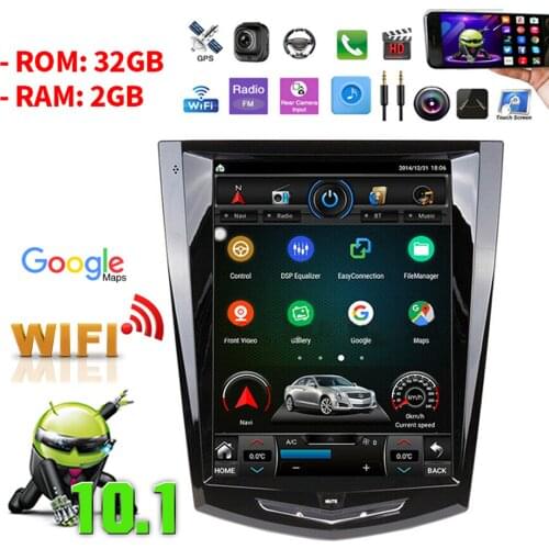 Android Car DVD Player Radio GPS Navigation Stereo Vertical Screen Multimedia Player For Cadillac ATS SRX XTS ATSL CTS 2014-2017