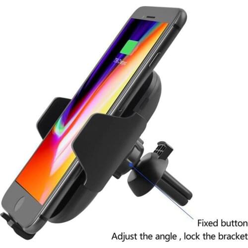 C10 Wireless Charger Moblie Phone QI Fast Car for iPhone X 8 Plus Wireless Charging Pad Car Holder for Samsung Galaxy S9 S8