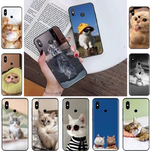 Cute animal cat kawaii Customer Phone Case For Xiaomi Redmi note 4 4X 8T 9 9s 10 K20 K30 cc9 9t pro lite max