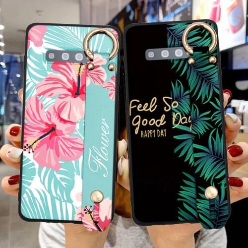 For Samsung Galaxy A41 A31 A11 A21 A71 A51 A01 A90 A50 A70 A30 A40 A10 A10e A20e M31 M30 S M11 A6 Plus 2018 Wrist Strap TPU Case