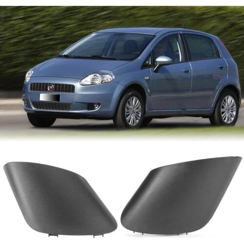 2PCS Black Rear View Mirror Side Door Cap Screw Cover Replacement Trim For Fiat Grande Punto 735596884 735539385 Accessories