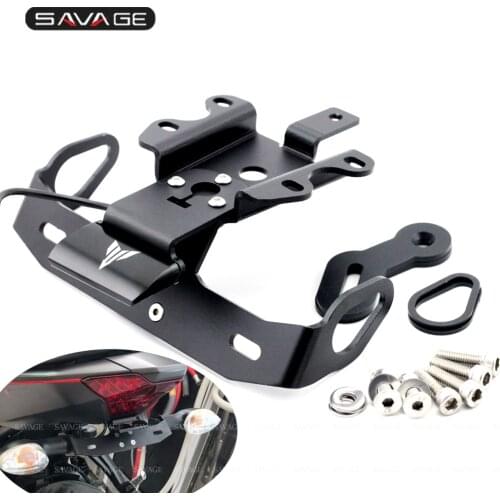 License Plate Holder For YAMAHA MT07 MT-07 2018 FZ-07 FZ07 2014-2020 LED Light Fender Eliminator Tail Tidy Motorcycle Support