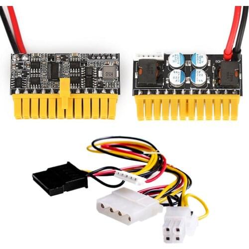 24Pin Board Computers Parts Accessories Tool High Power Replacement 12V 180W Supply Inline Mini PicoPSU DC-ATX Power Module
