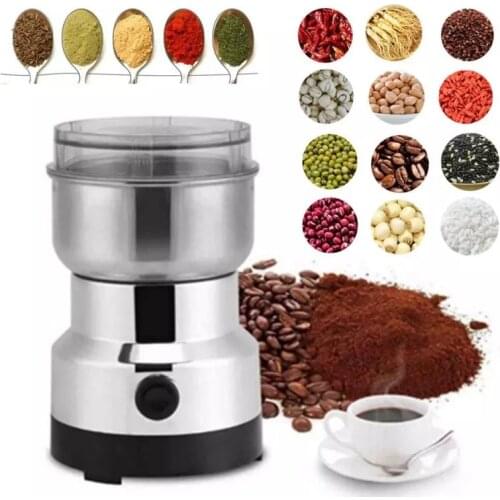 Two-leaf Blade Crusher Grinder Coffee Maker Portable Electric Coffee Grinder Kitchen Cereals Nuts Beans Spices Grinding Machine