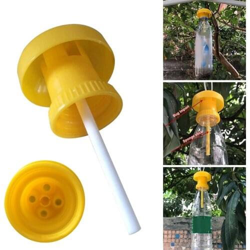 Fruit Fly Trap Killer Plastic Yellow Drosophila Trap Fly Catcher Pest Insect Control For Home Farm Orchard Dropshipping
