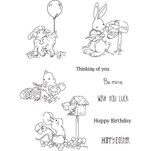 EasterTransparent Clear Silicone Stamp/Seal for DIY scrapbooking/photo album Decorative clear stamp sheets A898