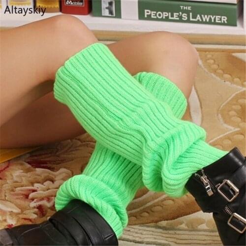 Leg Warmers Women Colourful Simple Elegant Long Legging Knee-high Trendy Womens All-match Students Warm Outdoor Lightweight Chic