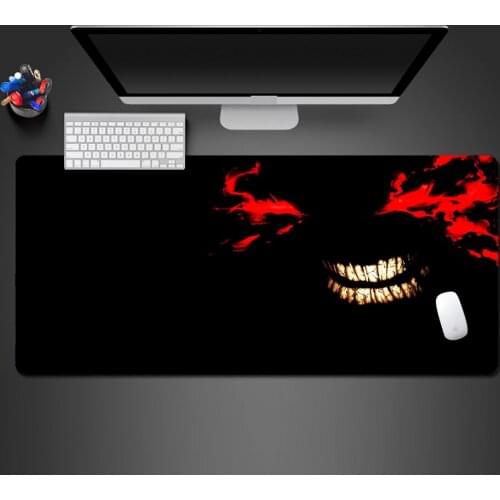 Hot Selling Red Smiling Face Mouse Pad High Quality Rubber Lock Large Mouse Pad Game Accessories Personality Computer Table Mat