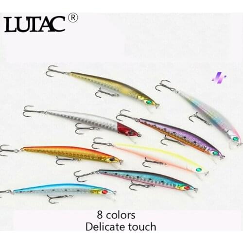 LUTAC fishing bait hard lure minnow slowsinking fishing lure artificial bait China gears