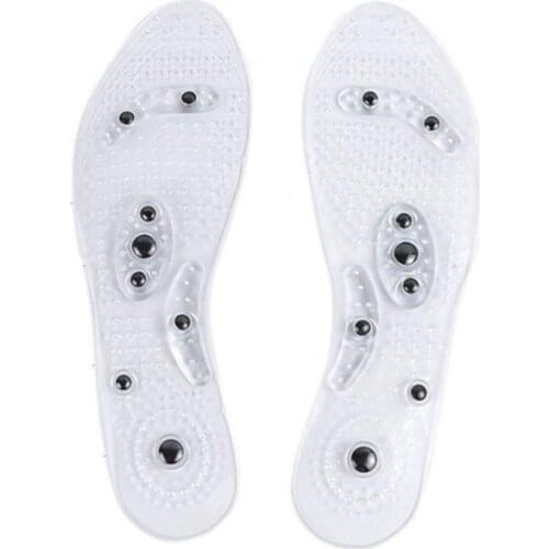 Magnetic Therapy Slimming Insoles for Weight Loss Foot Massage Health Care Shoes Mat Pad Brown Acupuncture Sole