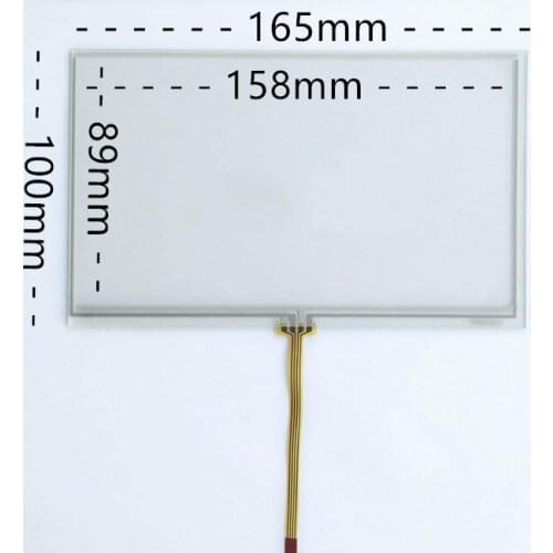 New 7 inch four-wire resistive car navigation DVD touch screen hand-written screen 165*100