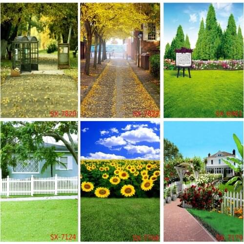 Natural Scenery Photography Background Lawn Forest Landscape Travel Photo Backdrops Studio Props 2157 YXFL-39