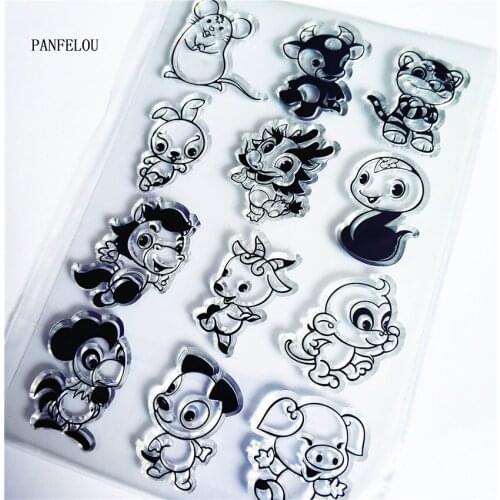 PANFELOU Oriental kingdom Transparent Silicone Rubber Clear Stamps cartoon for Scrapbooking/DIY Easter wedding album