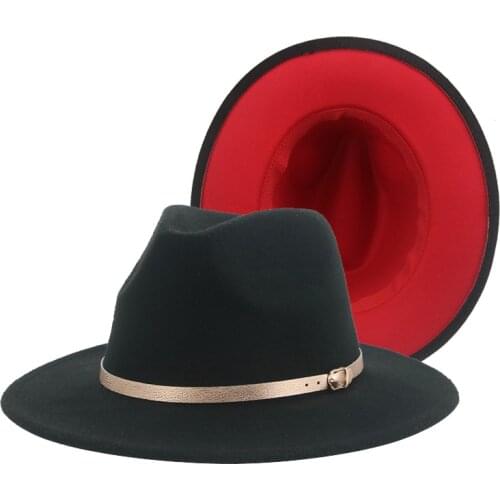 Women Men Fedora Hats Wide Brim Ribbon Band Winter Hats Classic Simple Dress Formal Wedding Churh Black White Felted Women Hats