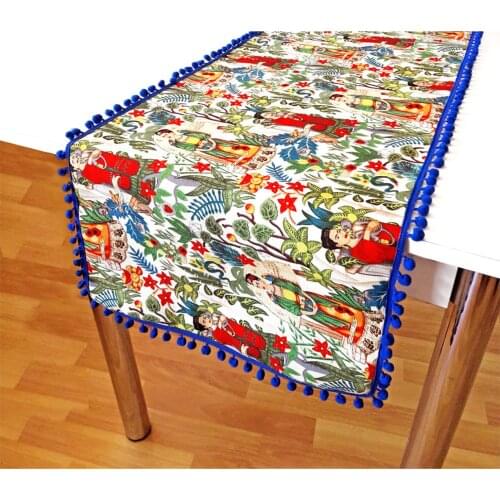 Frida handmade home decoration table cloth/table runner-dirt-proof fabric 40 CM x 140 CM
