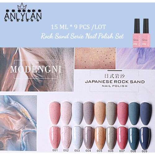 ANLYLAN Gel Nail Polish Set Hybrid All For Manicure 15ML Colors Semi Permanant UV Nail Art Prime Gel Varnish Nail Polish
