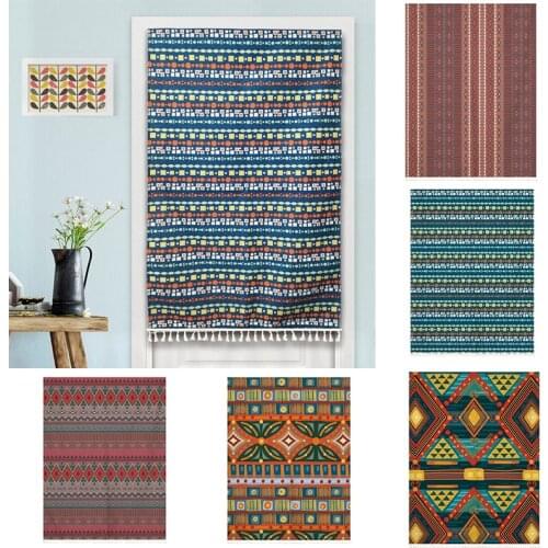 Bohemian Bedroom Kitchen Door Curtain Shower Partition Curtain Home Decoration Doorway Hanging Curtain Geomantic Curtain