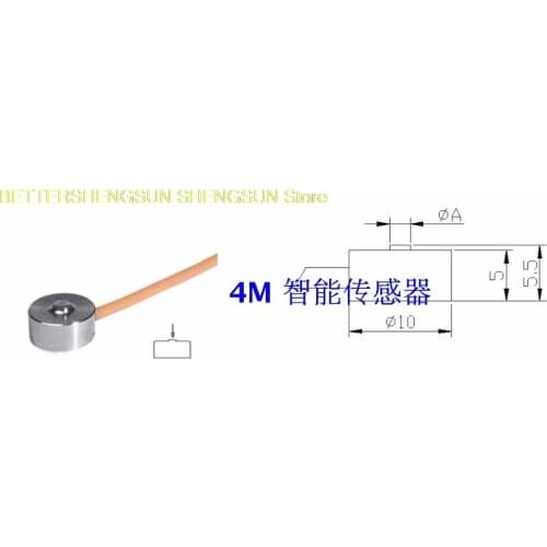 High precision miniature force measuring sensor Cylindrical force measuring sensor Weighing force sensor 4MFS-02