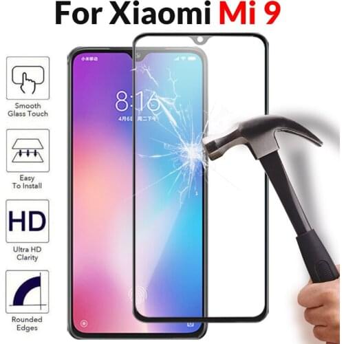 Tempered Glass For Xiaomi Mi 9 Case Full Cover Protective Glass For Xiaomi my 9 MI9 Global Version Phone Film Xaomi Xiomi Xioami