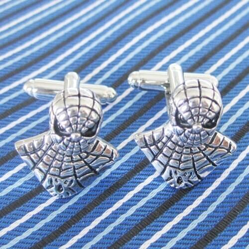 TZG10254 Black Spide Cufflink Cuff Link 15 Pairs Wholesale Free Shipping