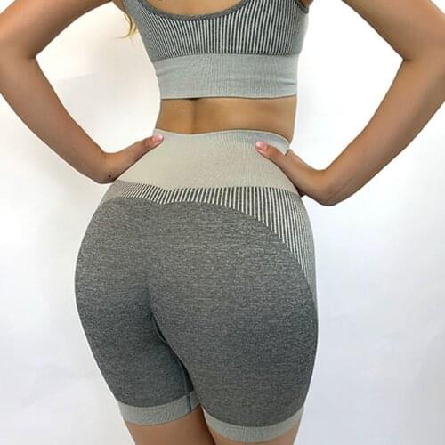 2020 Womens Push Up Shorts Seamless Fitness Running Sports Yoga Clothes Female Stretch Yoga Short Sports Booty Shorts