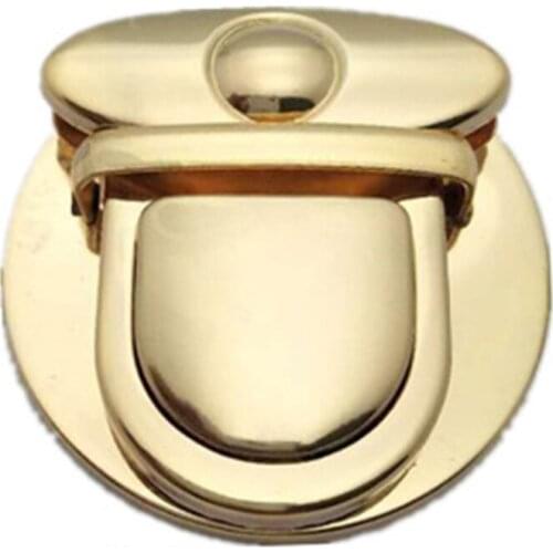 1 Pc Metal Lock Bag Case Buckle Clasp For Handbags Shoulder Bags Purse Tote Lbag Accessories Diy Craft 4.6cm In Diameter