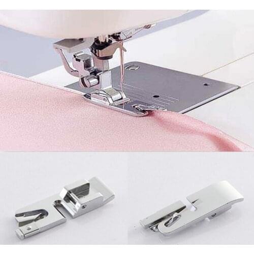 1PCS Rolled Hem Curling Presser Foot For Sewing Machine Brother Singer Janome Kenmore Juki Home Supplies DIY Tools