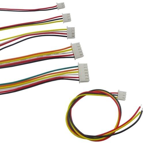 10Pcs 30cm 2P 3P 4P 5P 6P 7P 8P 9P 10P 11P 12P Single XH2.54 Header AWG26 Colorful Wire Cable