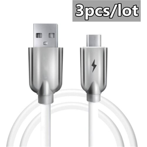 3pcs Type C 8Pin Micro Lightning USB Cable For iPhone 11 Xr 8 X 7 Plus iOS 10 9 8 Samsung Huawei Fast Charging Data Cables Cord