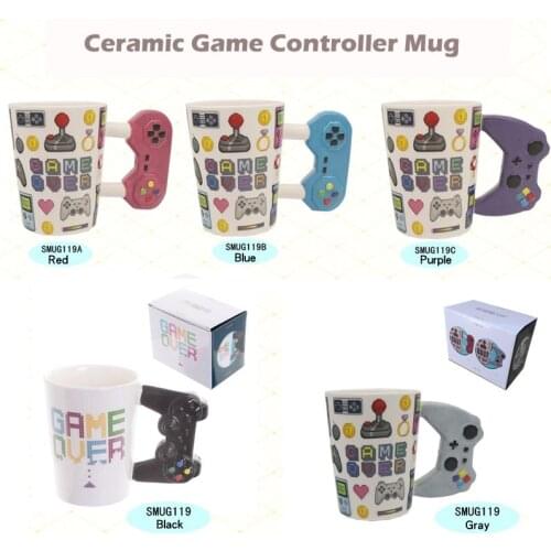3D Gamepad Coffee Milk Juice Cup 350ml Game Style Ceramic Cup Office Tea Cup Game Player Creative Birthday Gift Water Cup
