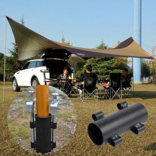4pcs Outdoor Camping Awning Rod Holder Canopy Tent Fixed Accessories