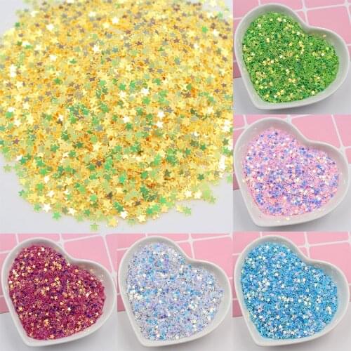 50g/Lot 3mm Star Shaped Glitter Sequins for Nails Arts, Sewing Garment Accessories, Diy Crafts,Festival Decoration Confetti