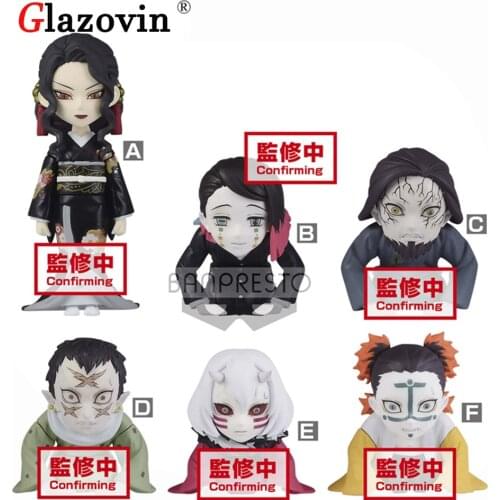 Glazovin Original BP Version 6/Pcs A Set Demon Slayer WCF Enmu Rokuro Wakuraba Mukago Kamanue PVC Action Figure Model Toys Gifts