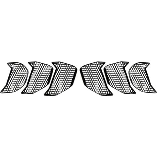 Car Tail Light Cover Rear Tail Lamp Turn Signal Sticker 3D Honeycomb for Ford Mustang 2018-2020