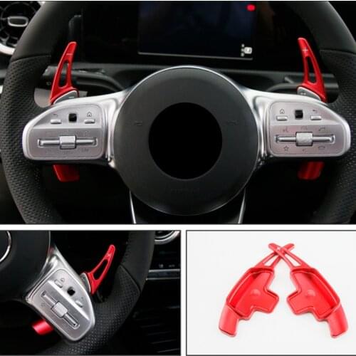 Car Steering Wheel Shift Paddle Extension Shifters Decoration For Mercedes Benz A Class CLA GLA 2019 Interior Accessories