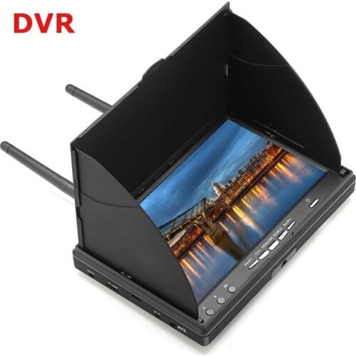 RC800 7inch Wireless FPV Integrated Monitor w/5.8G 32CH Receiver & DVR Recorder