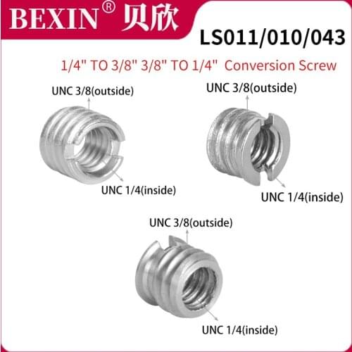 Quick Release Screw Conversion 3/8 To 1/4 Inch Camera Mount Screw Iron Screw Accessories For The Camera DSLR Quick Shot Plate