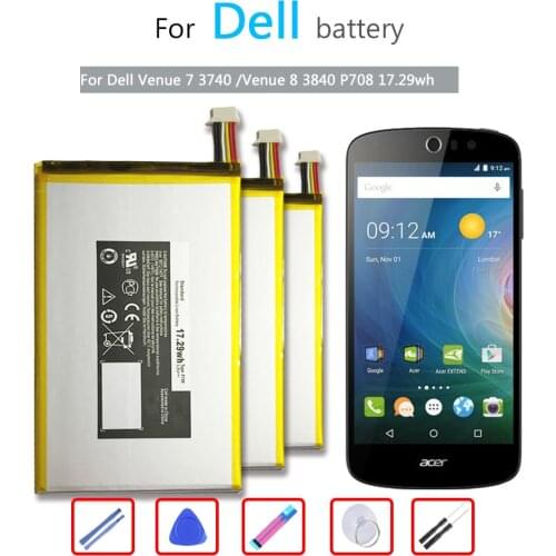 For Dell Venue 7 3740 /Venue 8 3840 P708 17.29wh Tablet Battery For Dell Venue 7 3740 /Venue 8 3840 P708 17.29wh