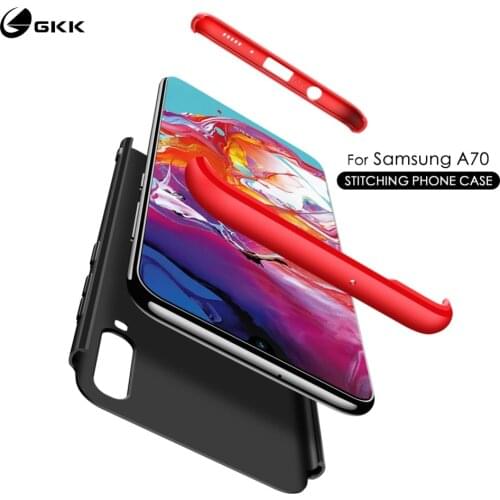GKK Original for Samsung A50 A70 Case 3 in 1 All-inclusive Shockproof Hard PC Matte Back Cover for Samsung A50 A70 coque Funda