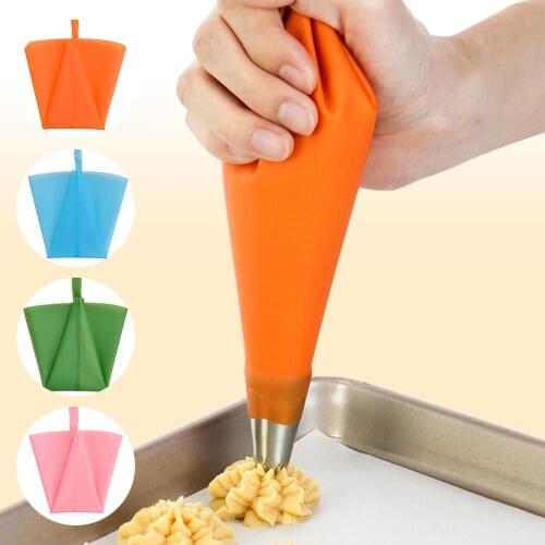 10/12/14Inch Confectionery Bag TPU Silicone Icing Piping Cream Pastry Bag DIY Cake Decorating Baking Bag Baking Decorating Tools
