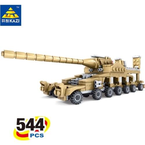 2017 Kazi Building Blocks Toys Military Weapons 16 Assemblage1 Super Tanks Compatible With Self-Locking Bricks For Kids Birthday
