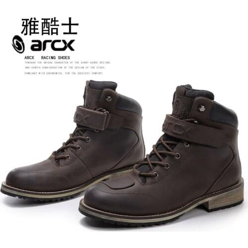 Motorcycle Waterproof Leather Boots Motorboats Leisure Moto Boats High Quality Touring Shoes Outdoor Motocross Boot ARCX