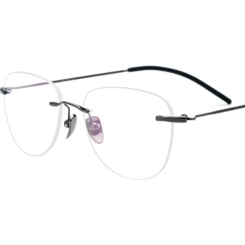 Viodream New Type Pure Titanium Ultra light Optical Frameless Glass Frame Myopia Computer Prescription Frames Eyeglasses Frame