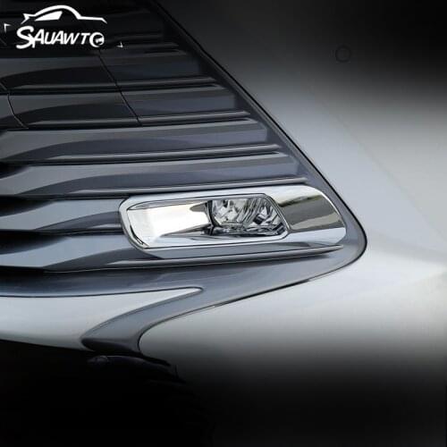 For Toyota Camry XV70 2018 2019 2020 ABS Front Rear Fog Light Cover Trims Tail Bumper FogLight Lamp Molding Garnish Accessories