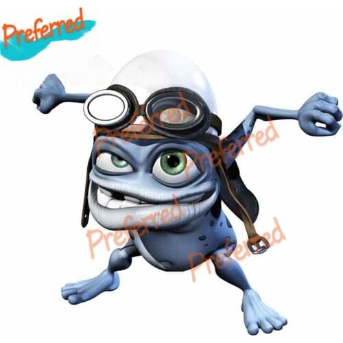 Funny Crazy Frog Anime Car Stickers Vinyl JDM Bumper Trunk Truck Graphics Cartoon high quality KK Vinyl Cover scratches PVC