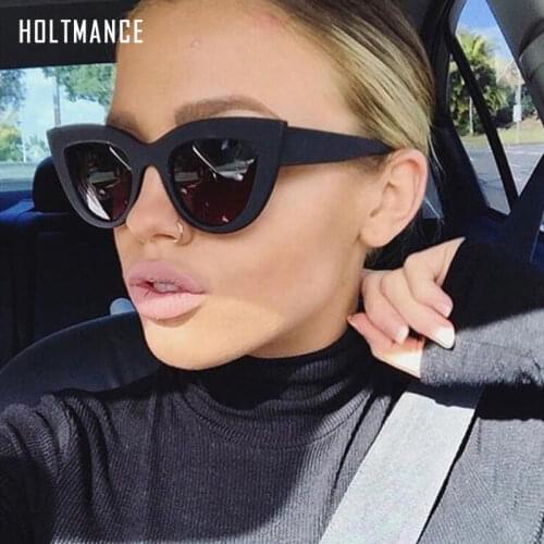 Cat Eye Women Sunglasses Men Fashion Brand Designer Vintage Sexy Sun Glasses for Female Male Retro Black Mirror Eyewear Oculos